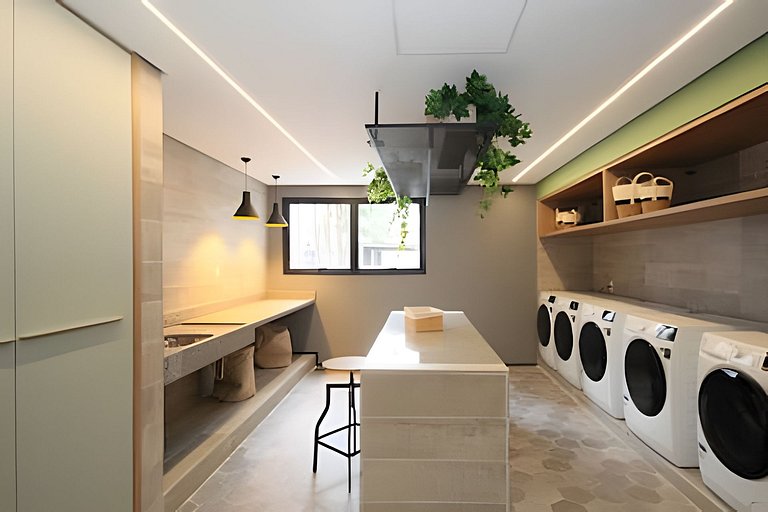 Apê cama Queen e vista top