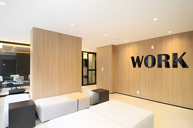 Apê cama Queen e vista top