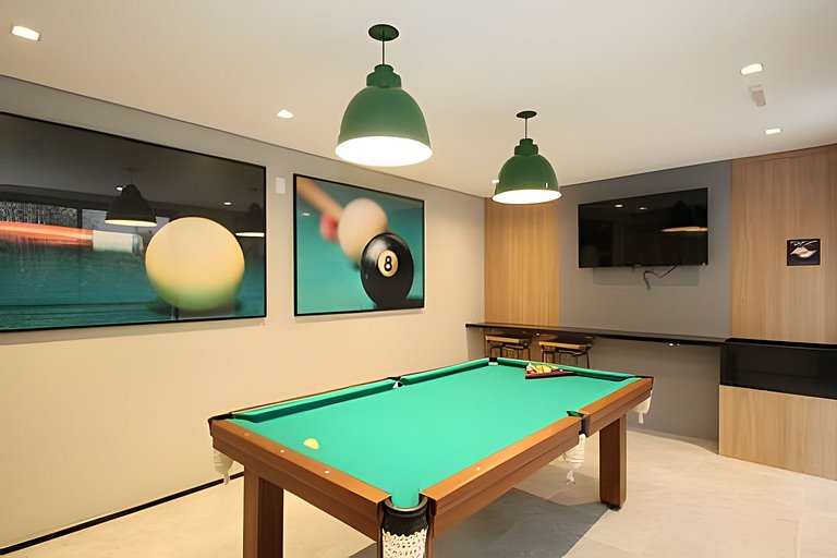 Apê cama Queen e vista top