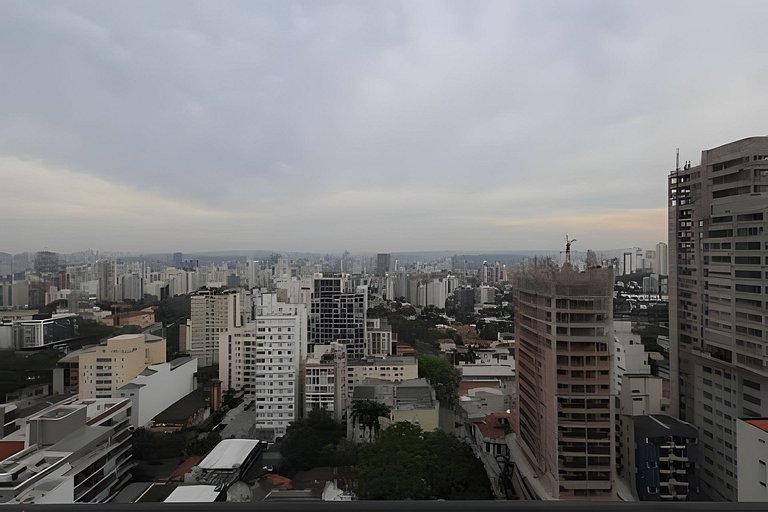 Apê cama Queen e vista top