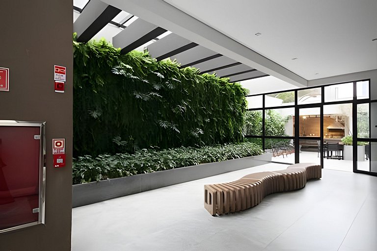 Apê cama Queen e vista top