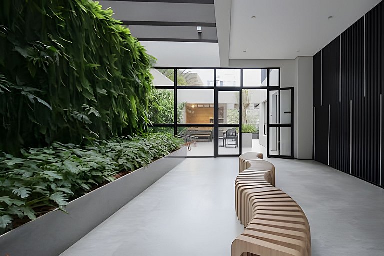 Apê cama Queen e vista top