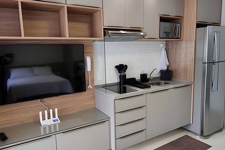 Studio Novo e Mobiliado ao lado do Metrô