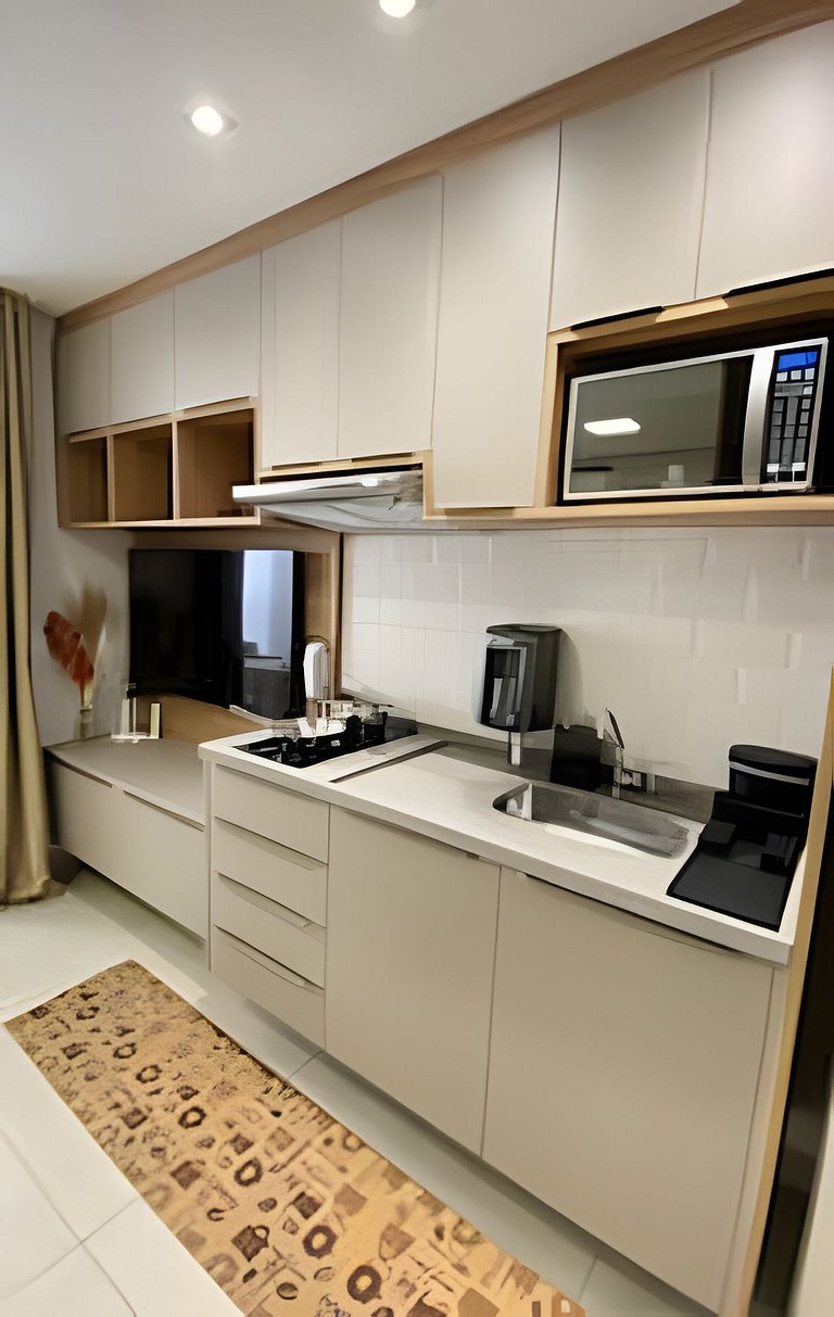 Studio Novo e Completo – 1 Min do Metrô