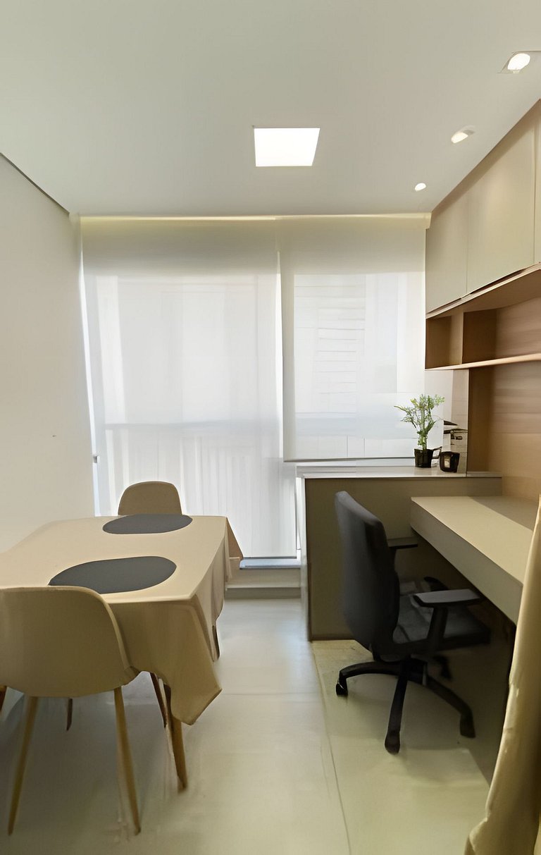 Studio Novo e Completo – 1 Min do Metrô