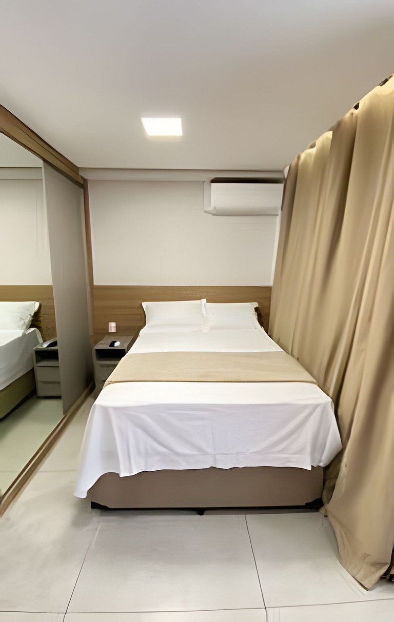 Studio Novo e Completo – 1 Min do Metrô + Vaga