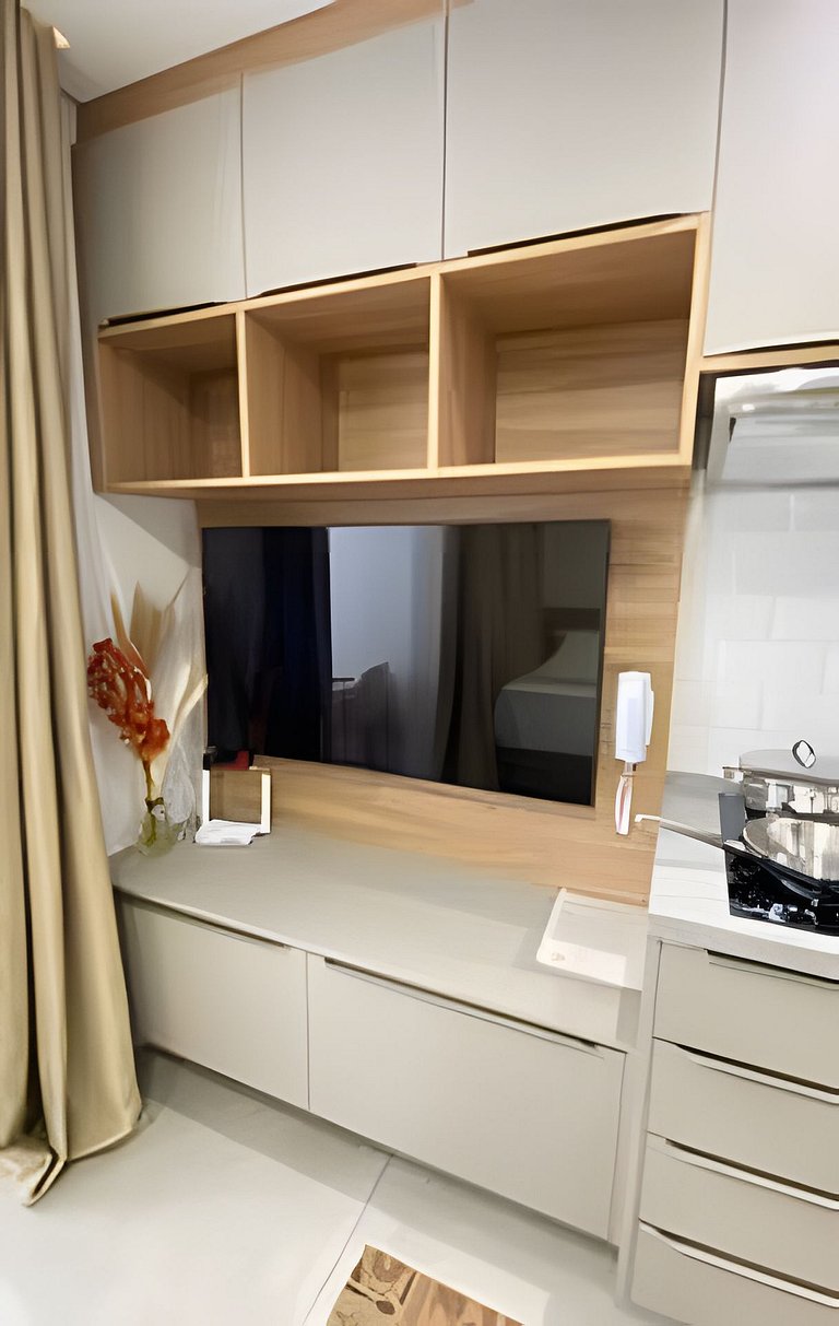 Studio Novo e Completo – 1 Min do Metrô