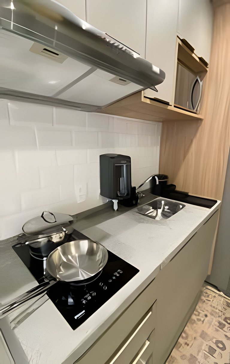 Studio Novo e Completo – 1 Min do Metrô