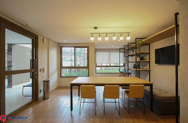 Studio Novo e Completo – 1 Min do Metrô