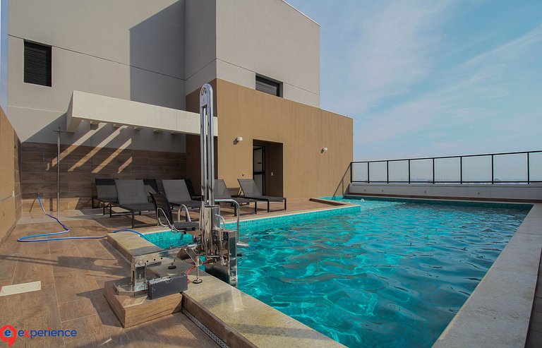 Apê cama Queen e vista top