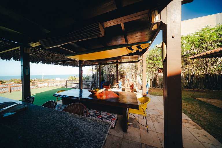 Paraíso na Taíba – Casa Pé na Areia com 4 Suítes