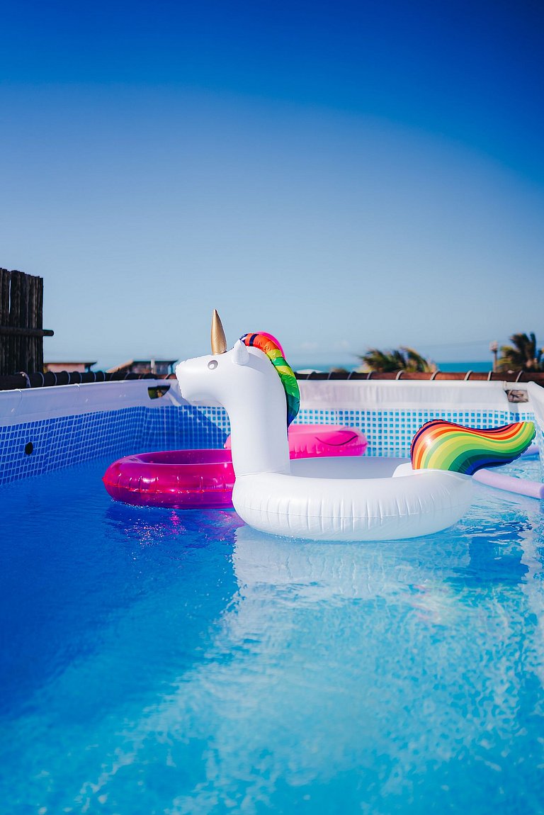 Paraíso na Taíba – Casa Pé na Areia com 4 Suítes