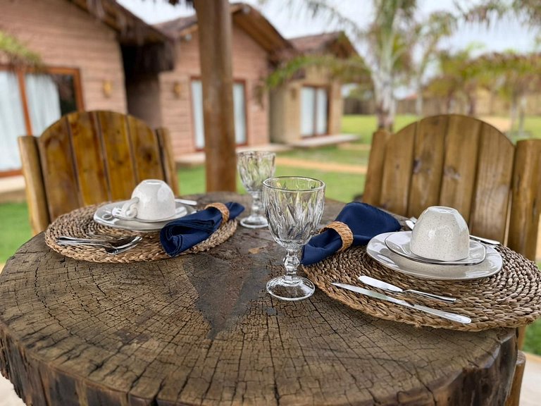 Bangalô 5 Awêry - vista jardim / piscina