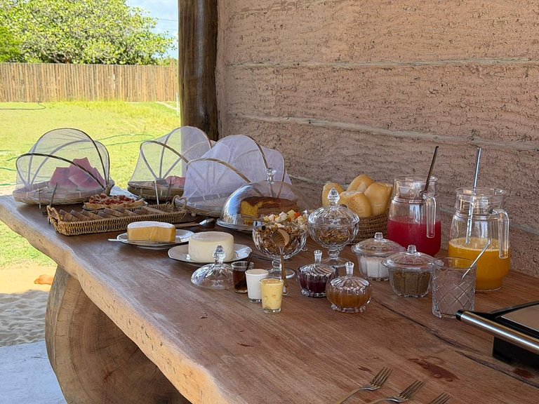 Bangalô 5 Awêry - vista jardim / piscina